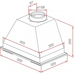 Teka GFT 800 Μηχανισμός Απορρόφησης 50cm Inox Teka GFT 800 Μηχανισμός Απορρόφησης 50cm Inox